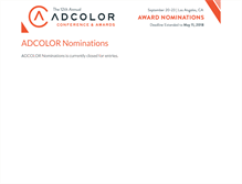 Tablet Screenshot of nominations.adcolor.org